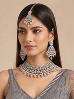 Zabeen Necklace Set-Grey