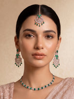 Aleena Necklace Set-Green