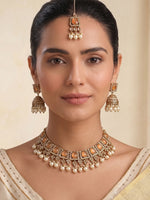 Khushi Necklace Set-Gold