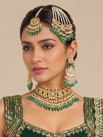 Mehrish Necklace Set-Green