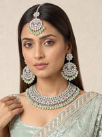 Mansha Necklace Set - Mint Green