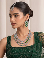 Shanaya Layered Necklace Set-Green