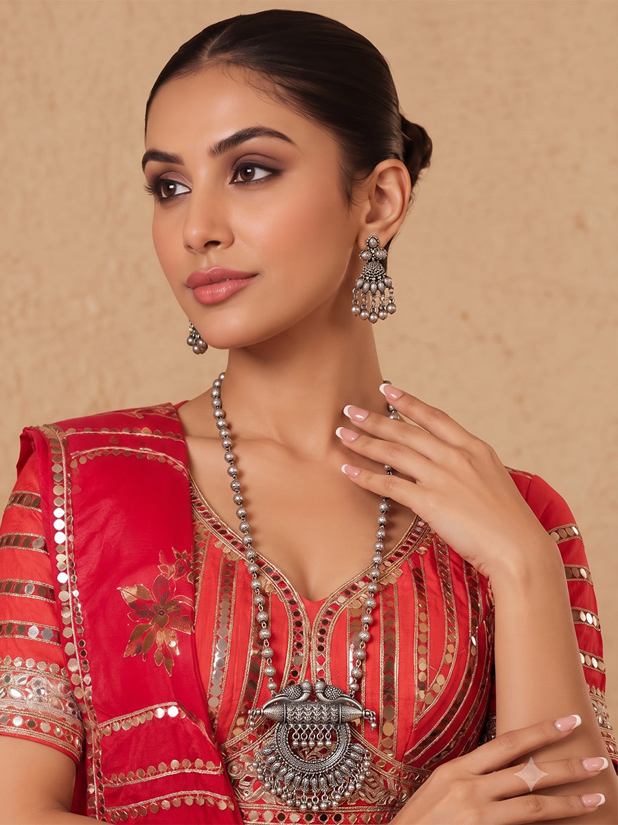Maithili Long Necklace Set-Tribal jewel