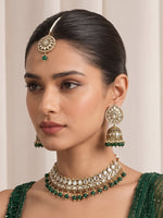 Shirin Mirror Necklace Set - Green