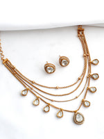 Pravya Layered Necklace Set-Gold