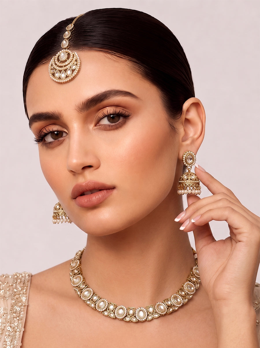 Lavika necklace set - gold
