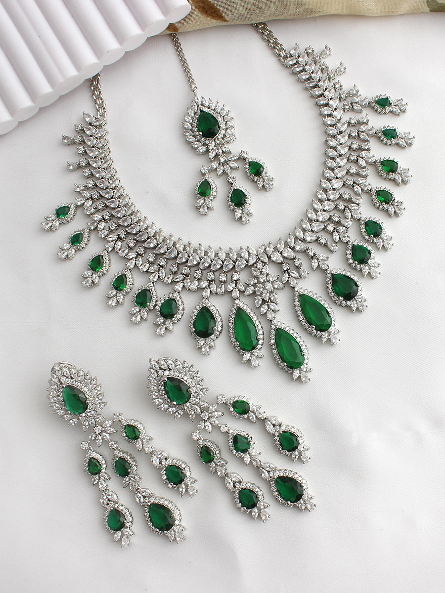 Melissa Necklace Set-Green
