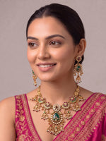 Nirvya Bib Necklace Set-Multicolor