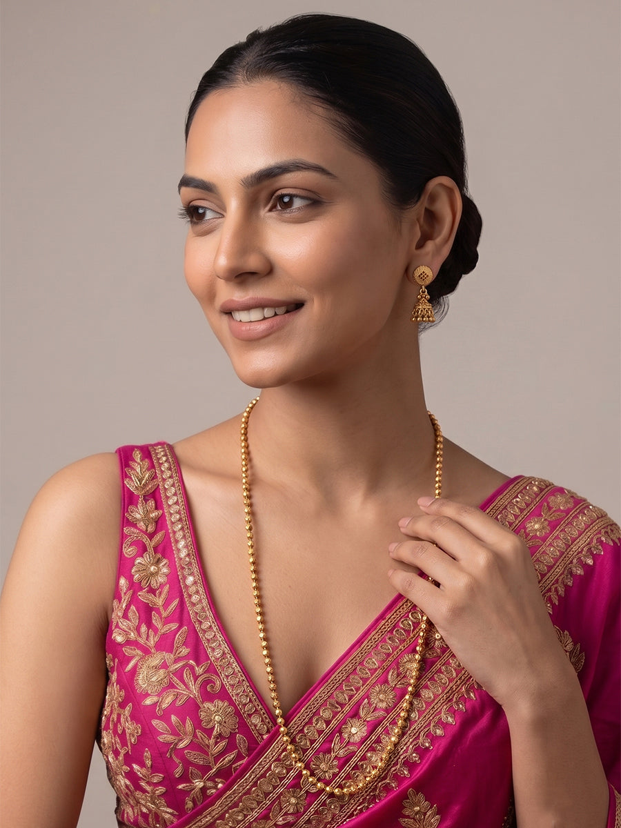 Aditri Mala Necklace Set - Gold
