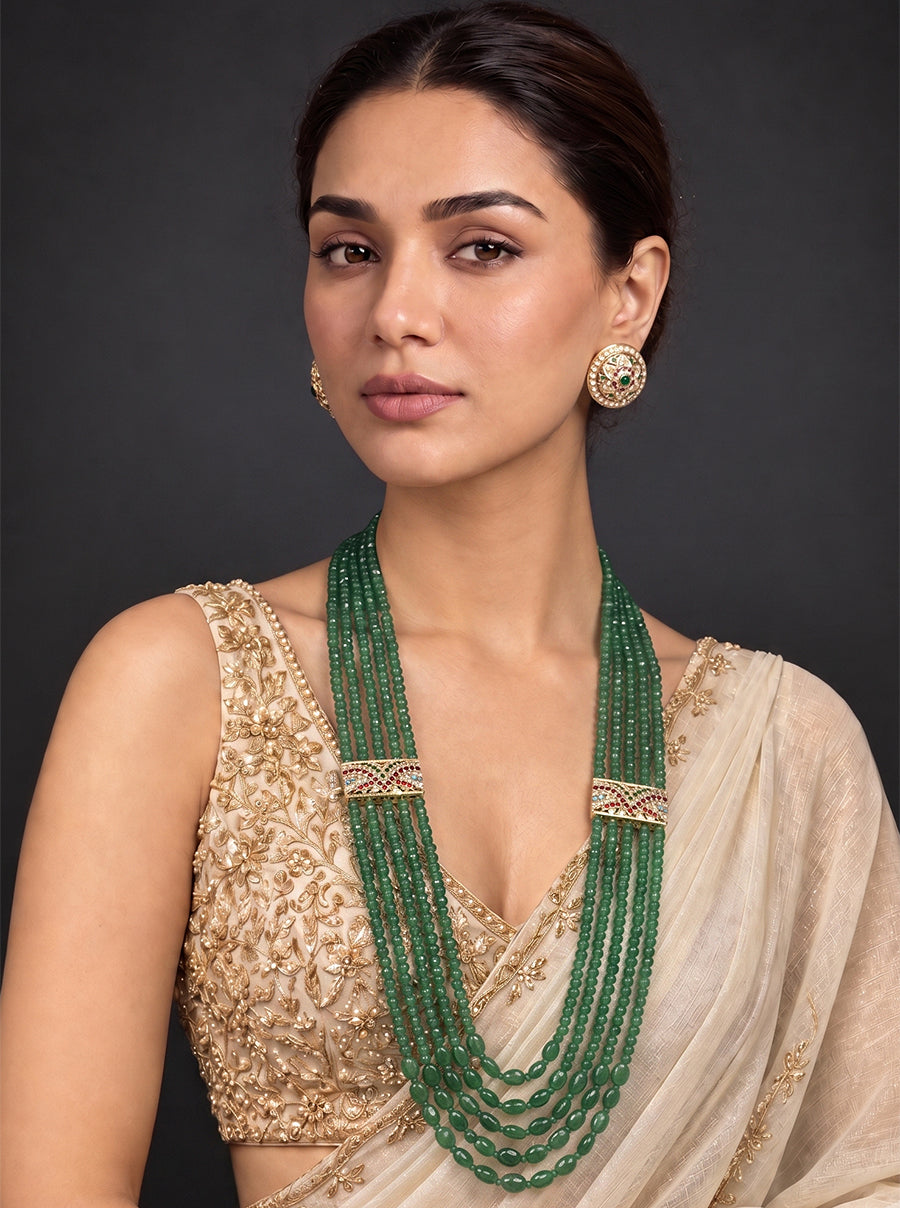 Umrao Necklace Set-Green