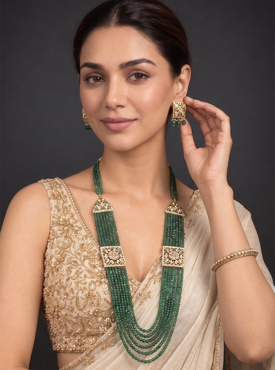 Umrao Necklace Set-Green