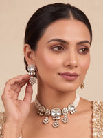 Raha Choker Necklace Set-Gold