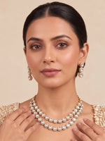Noshin Layered Necklace Set-Gold