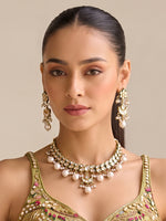 Nirvika Choker Necklace Set-Pearl