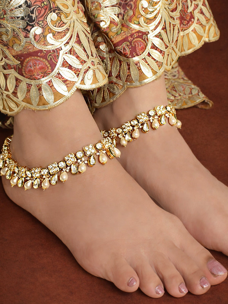 Divya Anklet Payal-Pearl