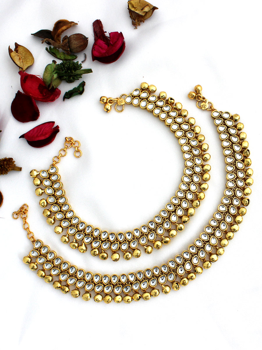 Pakhi Anklet Payal - Pearl