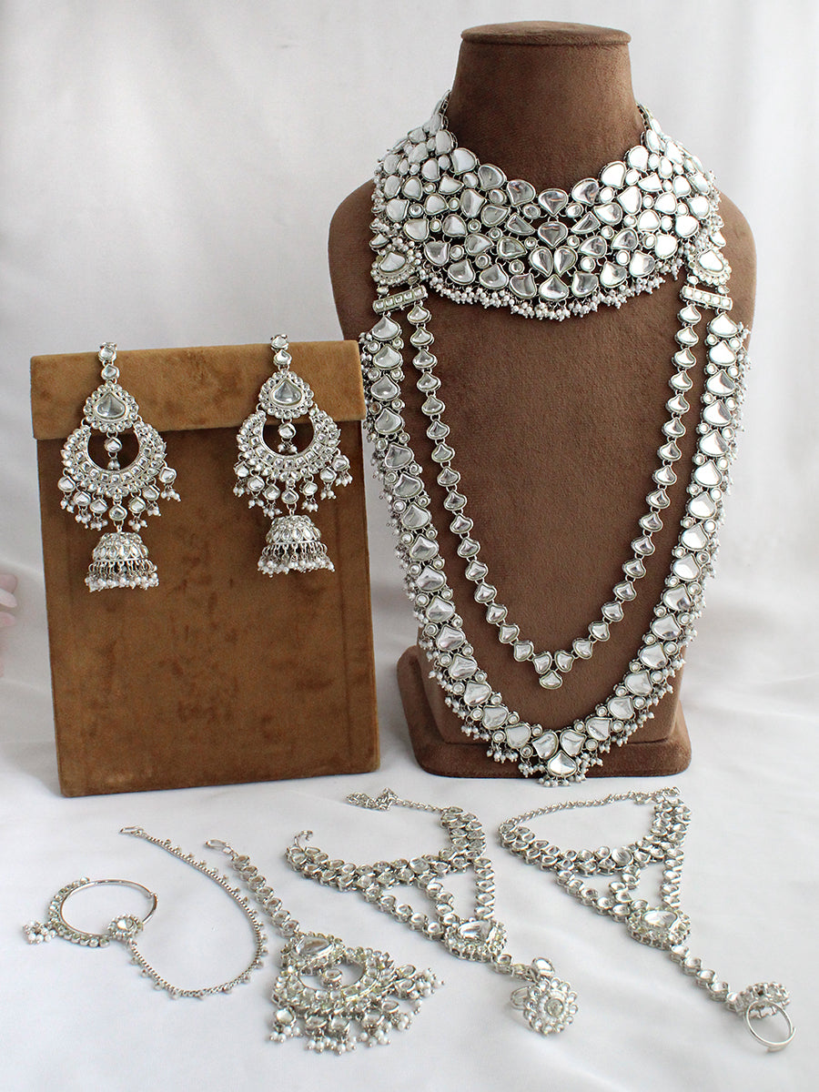 Kavya Bridal Set-Silver