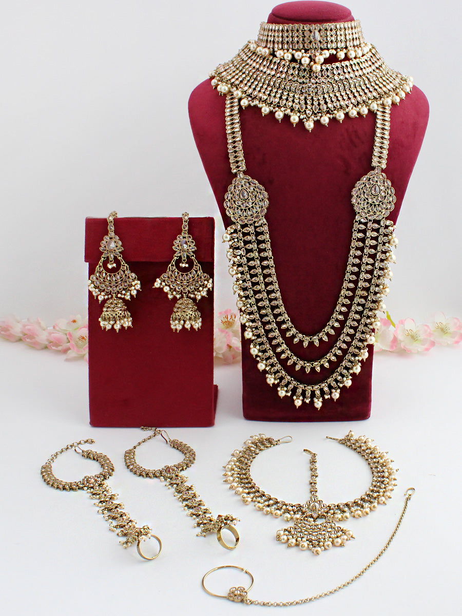 Sharvi Bridal Set-Golden