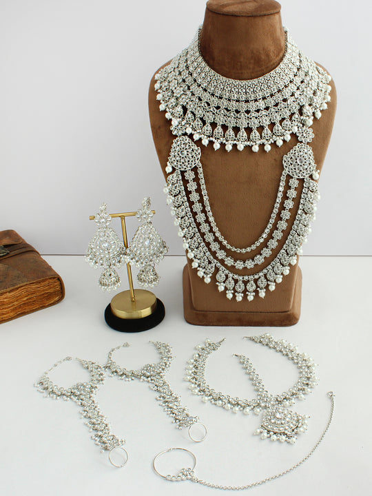 Lavanya Bridal Set-Silver