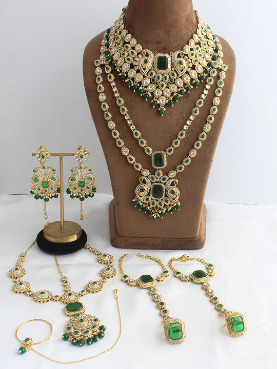 Mirisha Bridal Set-Green