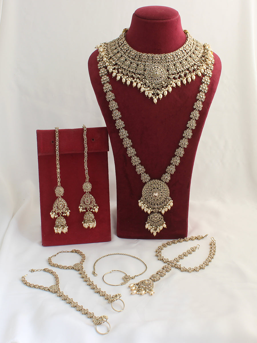 Jaanvi Bridal Set-Gold