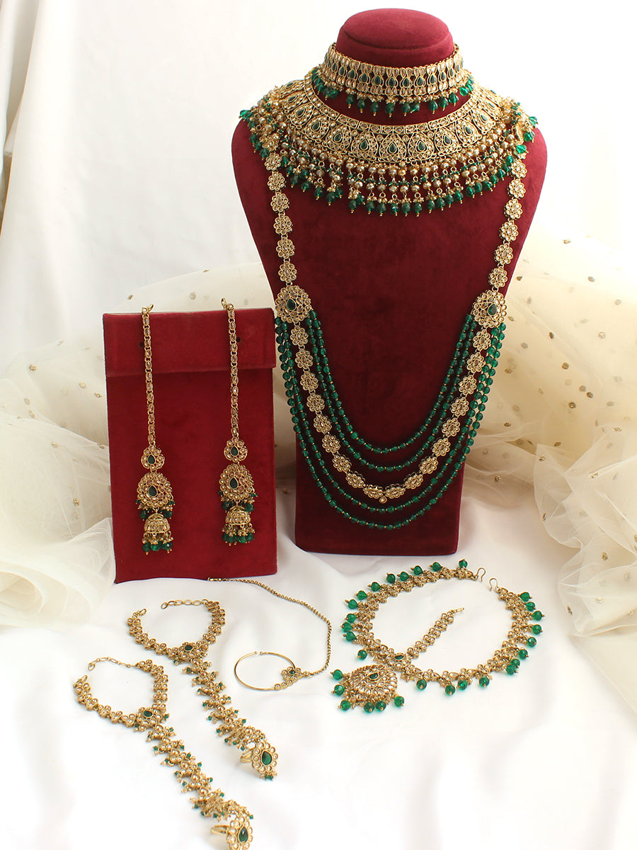 Poorva Bridal Set-Green