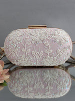 Sharvi Clutch Bag-Pastel Pink