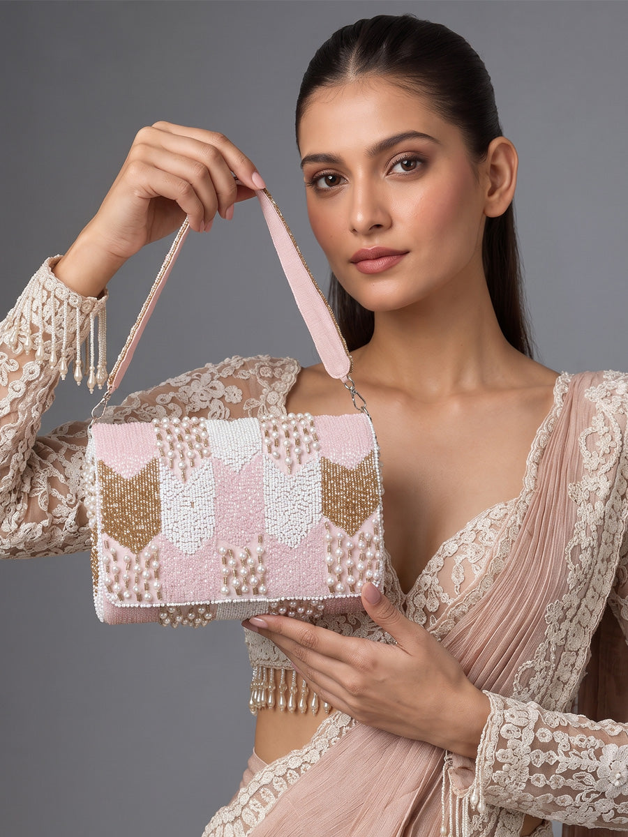 Liyana Flap Bag-Pastel Pink