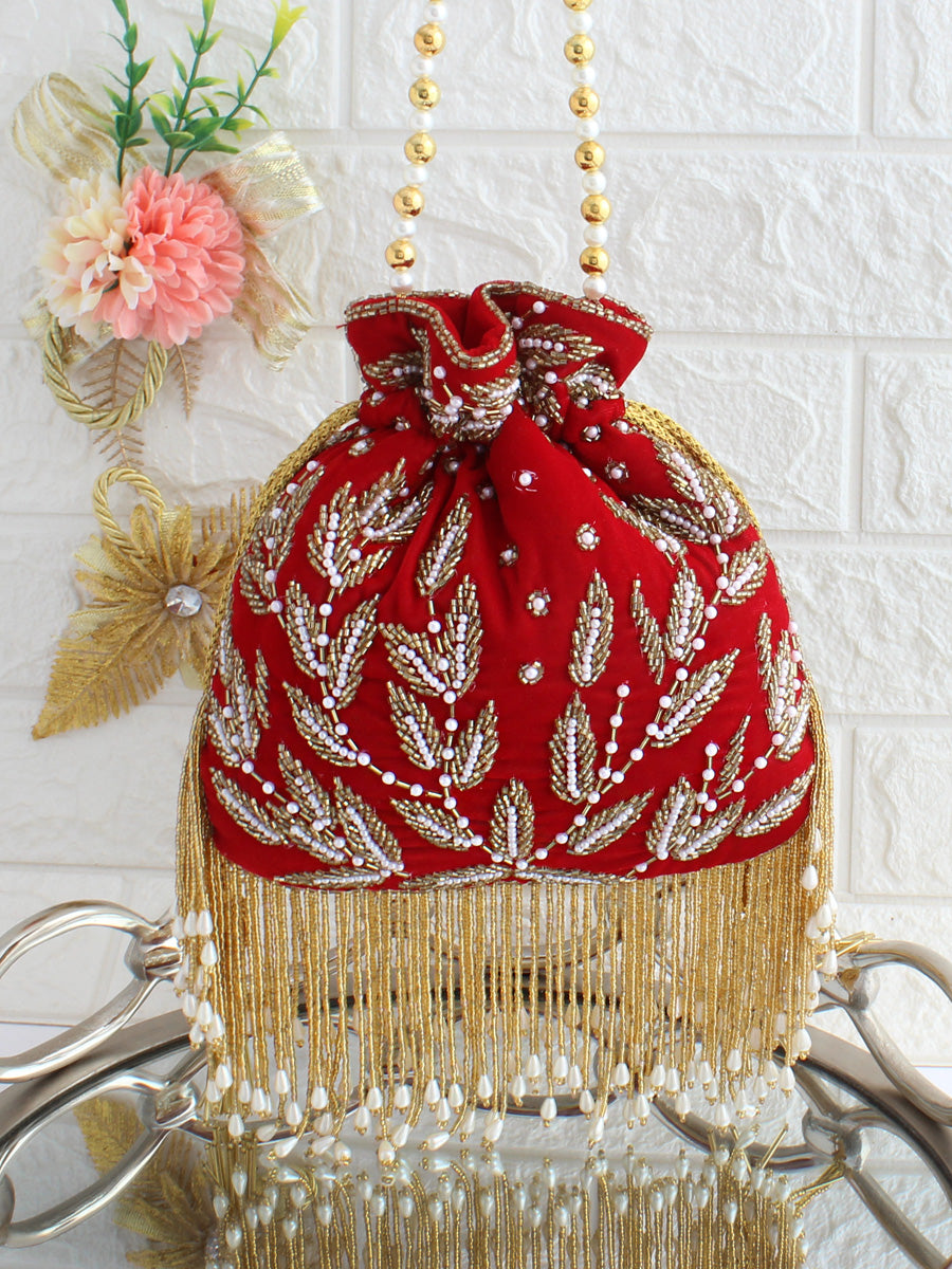Red sale potli bag