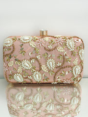 Ashna Clutch Bag-Peach