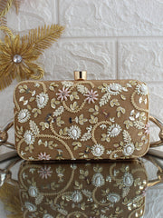 Ashna Clutch Bag-Beige