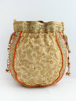 Udvi Potli Bag-Gold