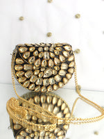 Rozina Mini Clutch Bag-Gold