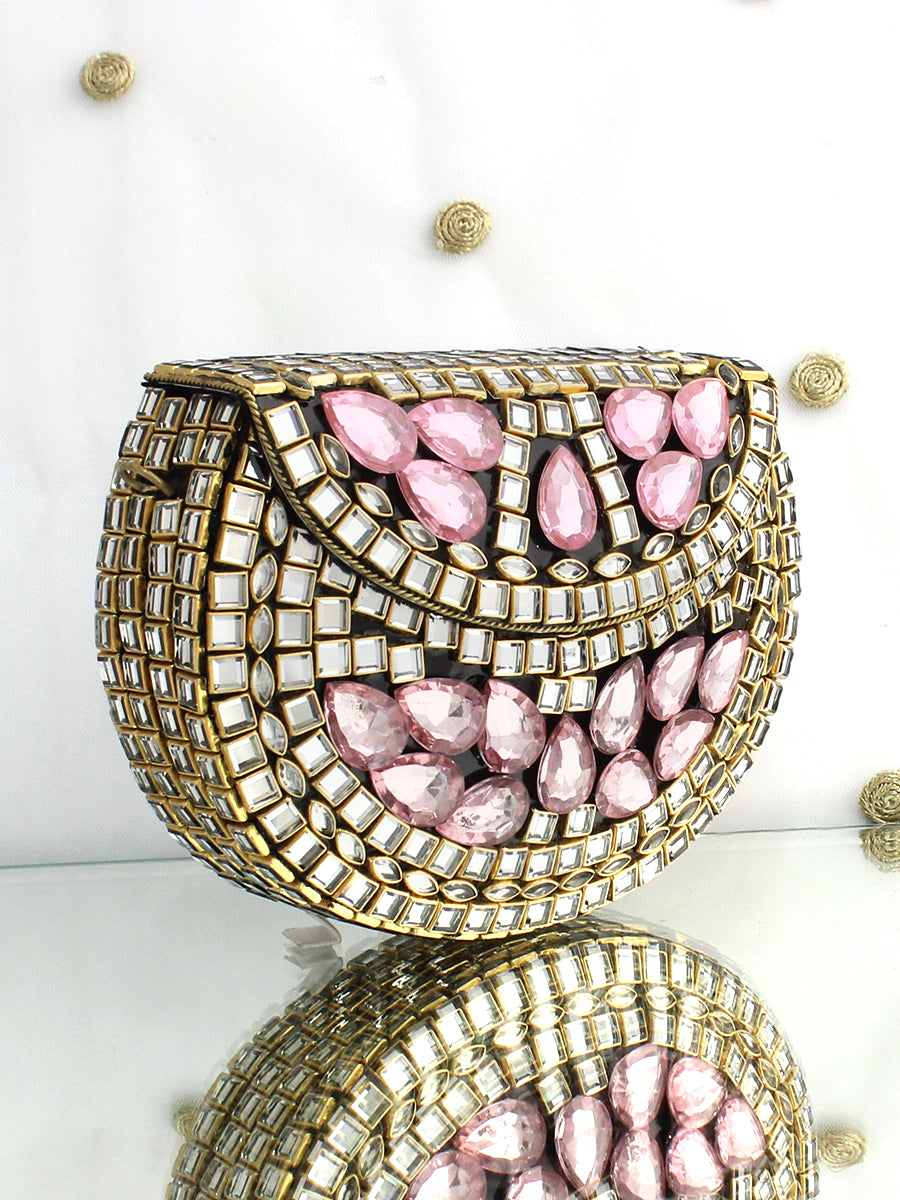 Saima Micro Clutch Bag-Pink