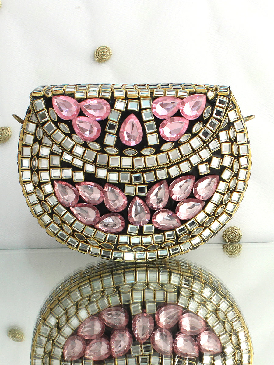 Saima Micro Clutch Bag-Pink