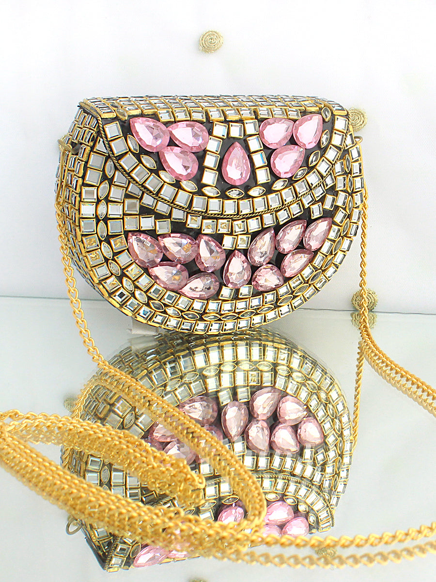 Saima Micro Clutch Bag-Pink