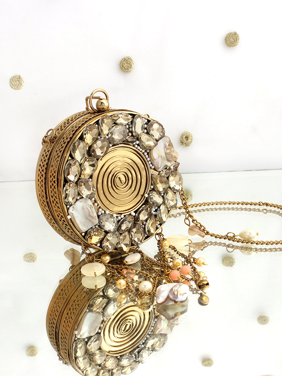 Zara Round Micro Clutch Bag