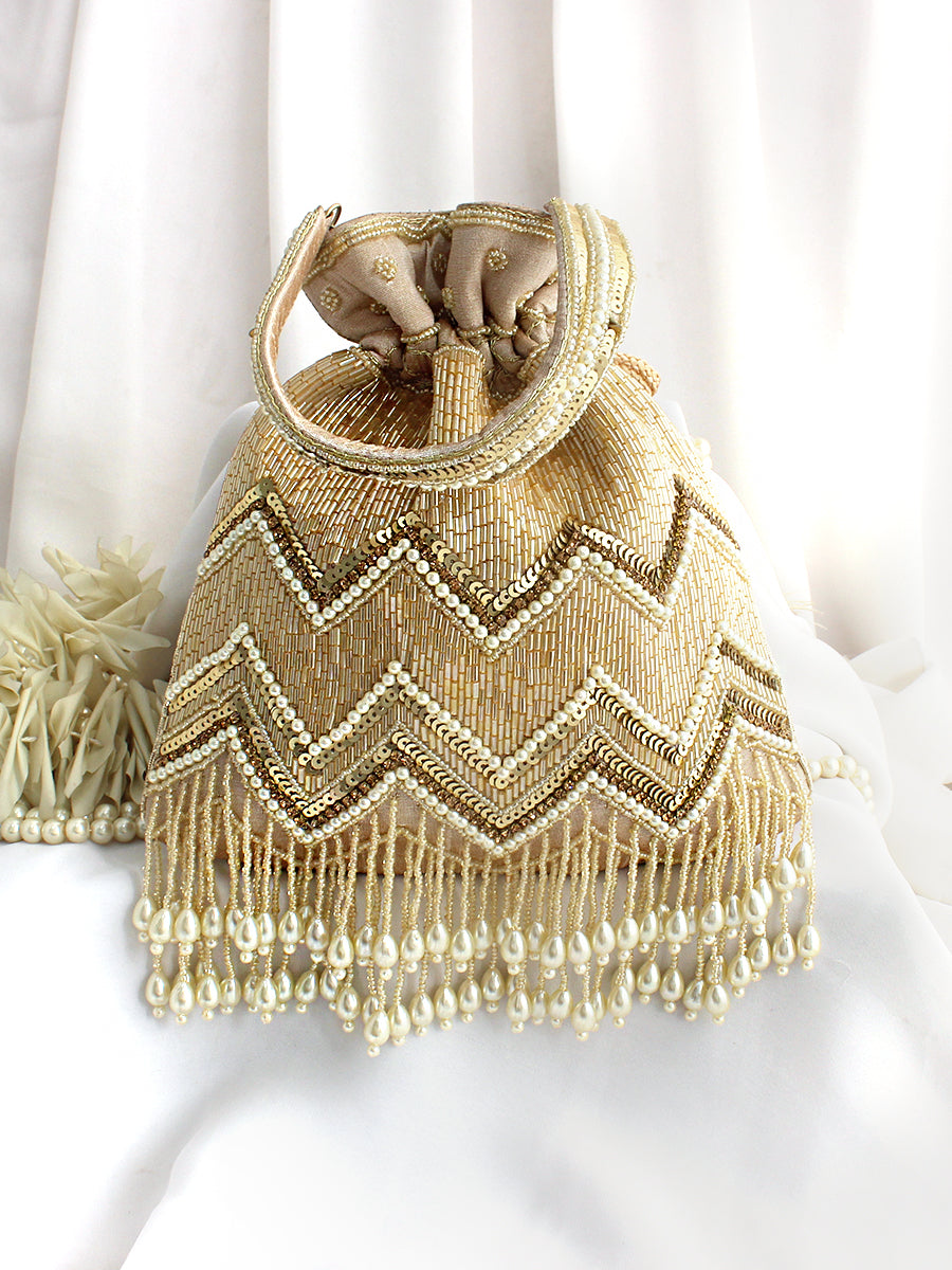 Somya Potli Bag-Beige