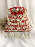 Navika Potli Bag-Red