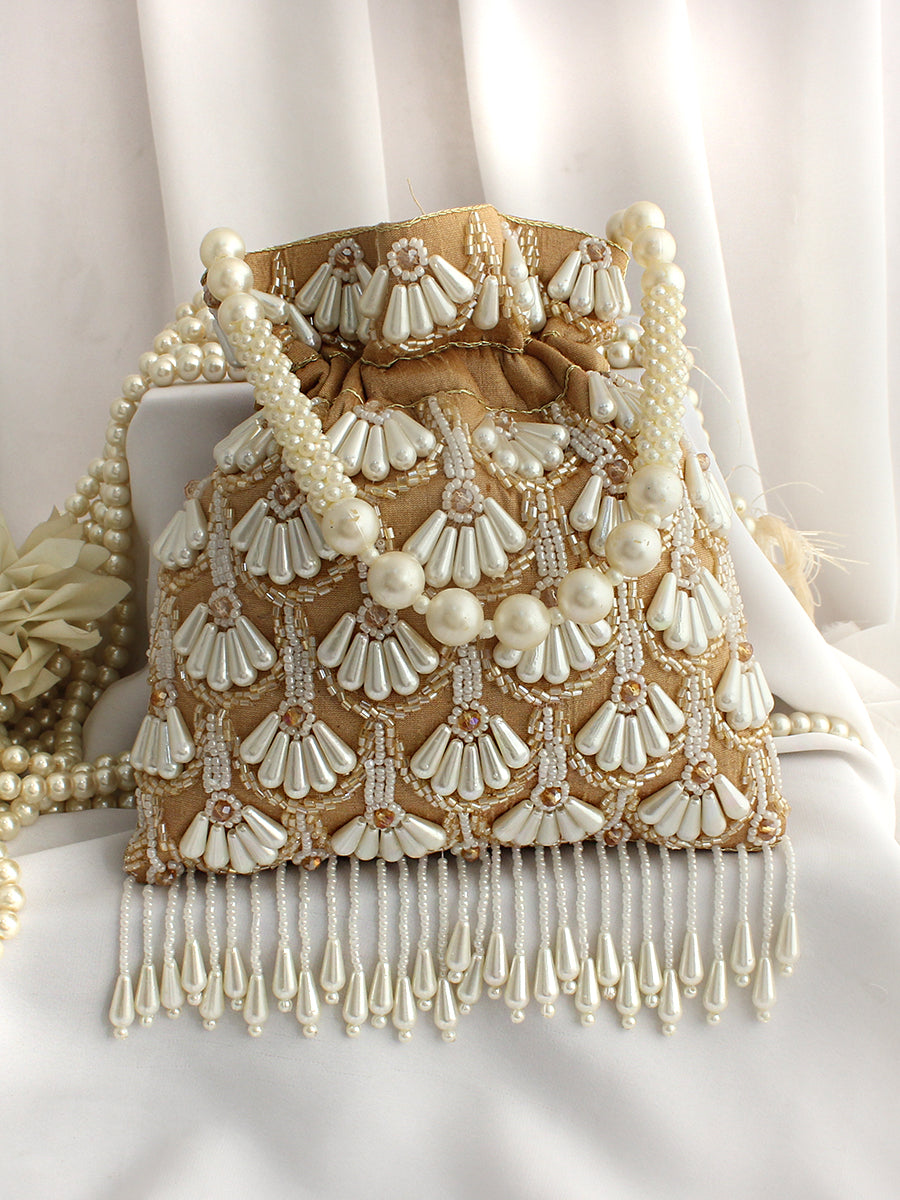 Navika Potli Bag-Beige