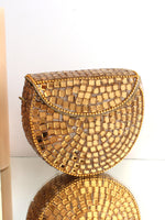 Nigaar Mini Clutch Bag-Gold