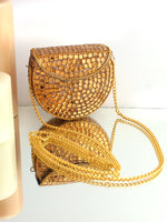 Nigaar Mini Clutch Bag-Gold