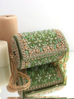 Sameera Clutch Bag-Mint Green