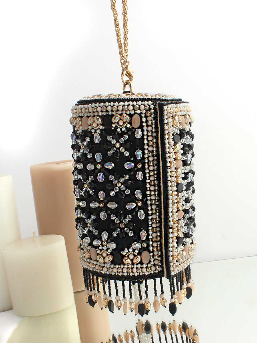 Sameera Clutch Bag-Black
