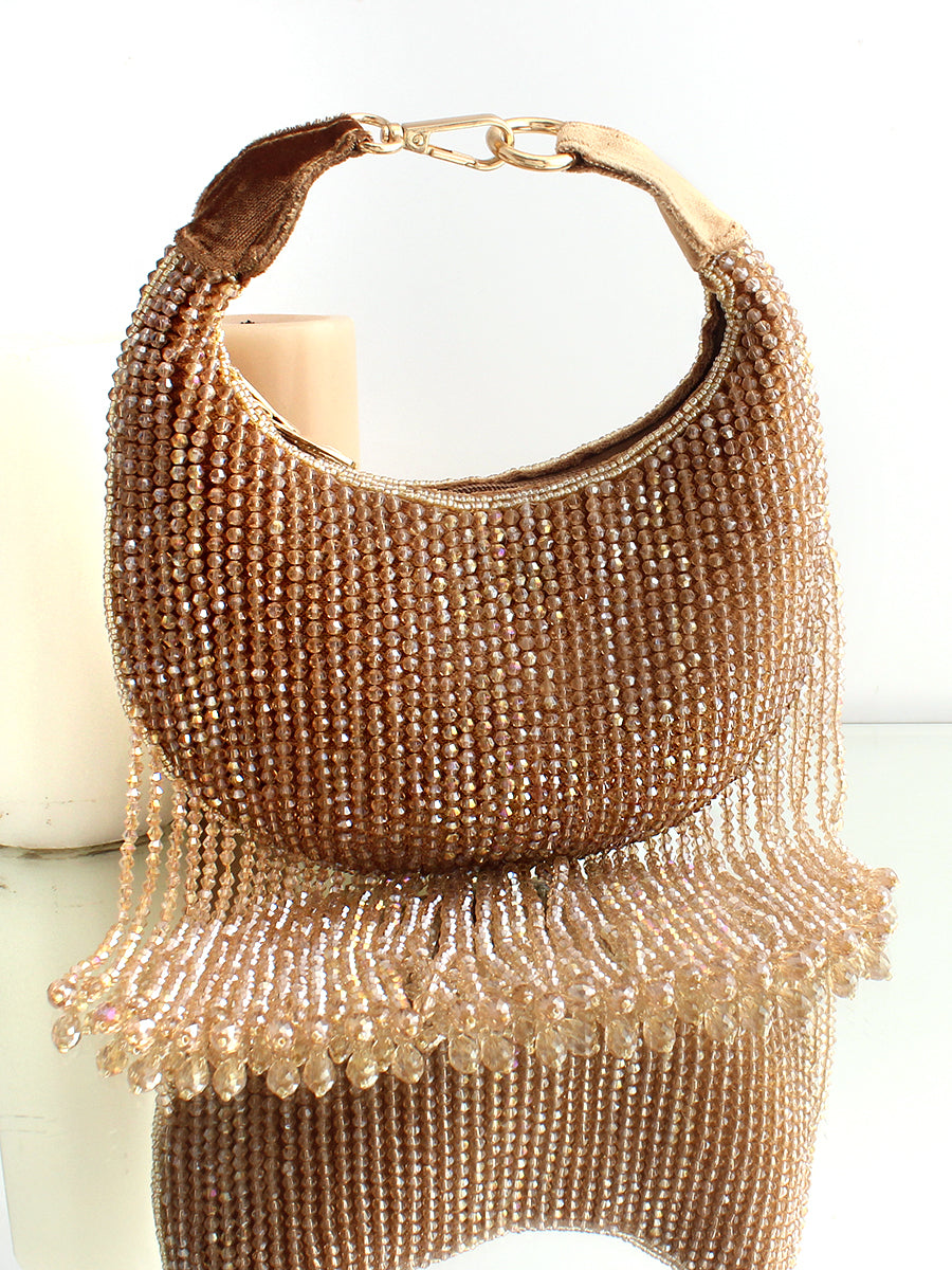 Navira Hand Bag-Antique Gold