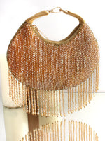 Navira Hand Bag-Gold