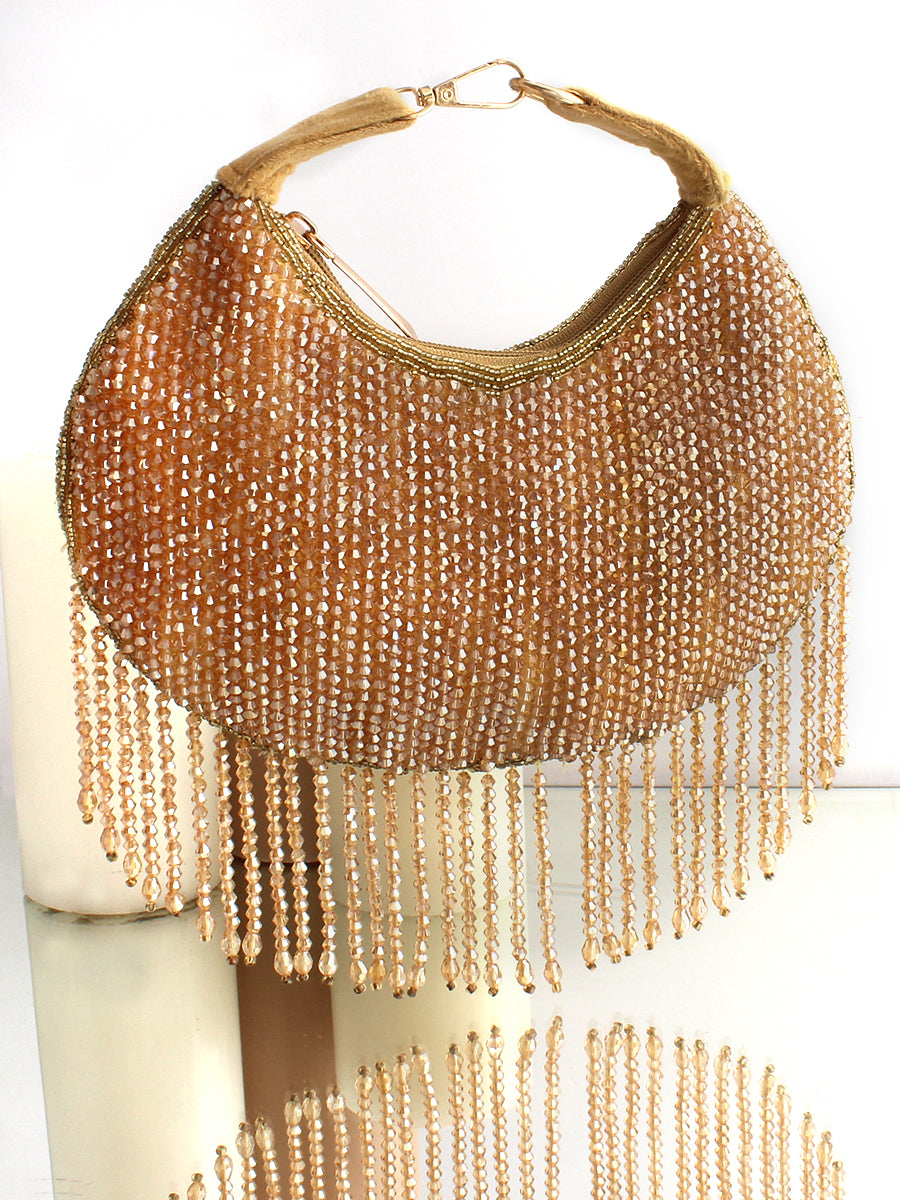 Navira Hand Bag-Gold