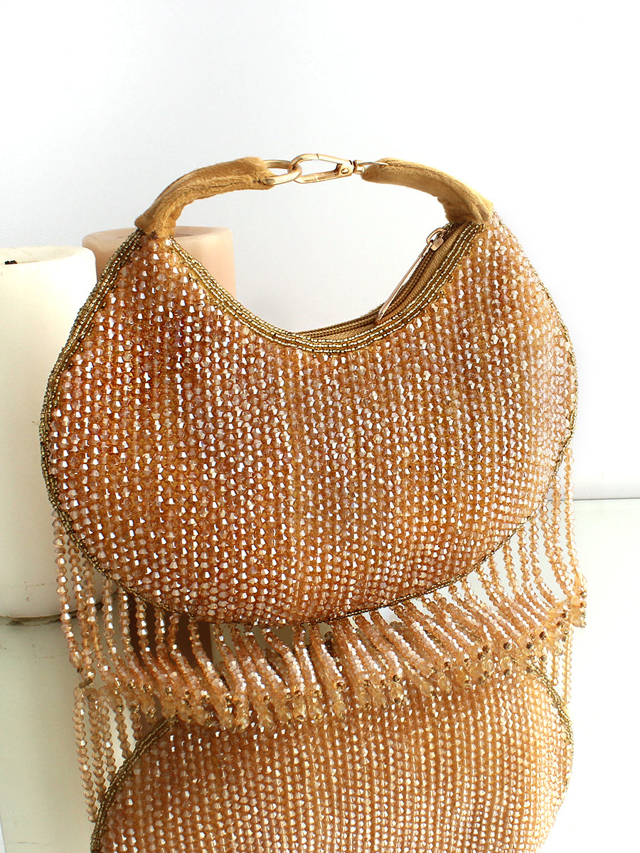 Navira Hand Bag-Gold