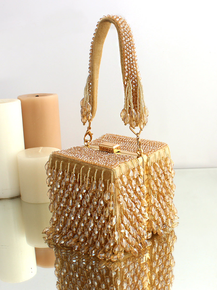 Mirasa Clutch Bag-Gold