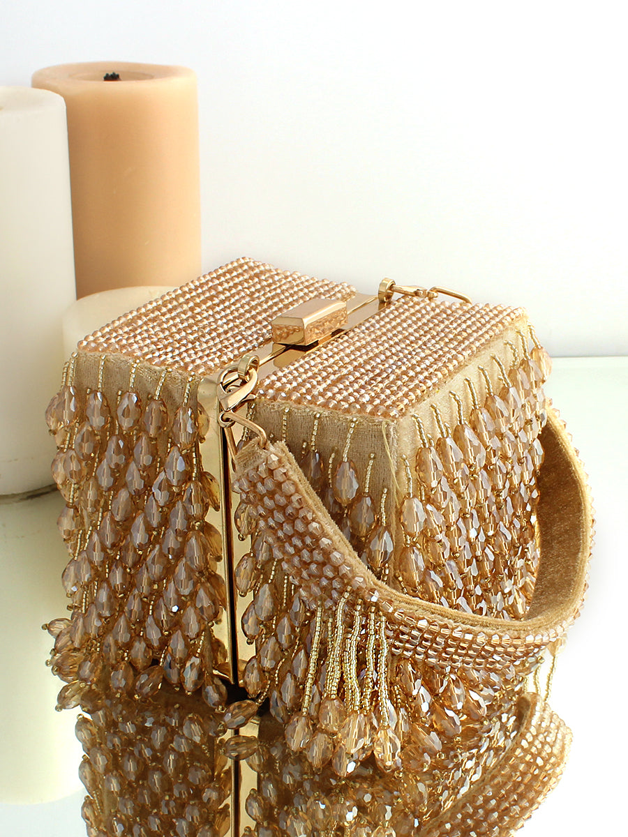 Mirasa Clutch Bag-Gold
